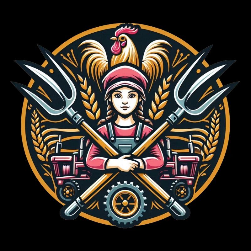 Mädchen vom Dorf Logo