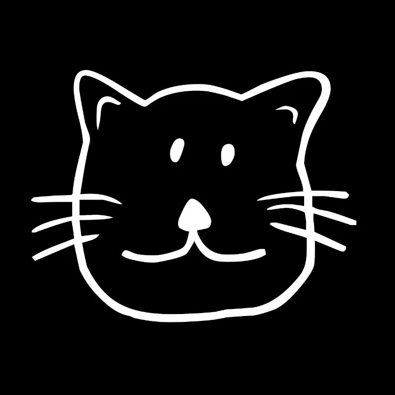 lustige Katze Katzengesicht Geschenk Kinder