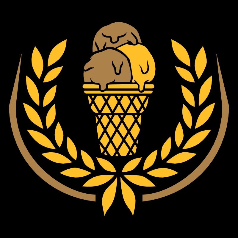 Laurel Wreath Ice Waffle Chocolat