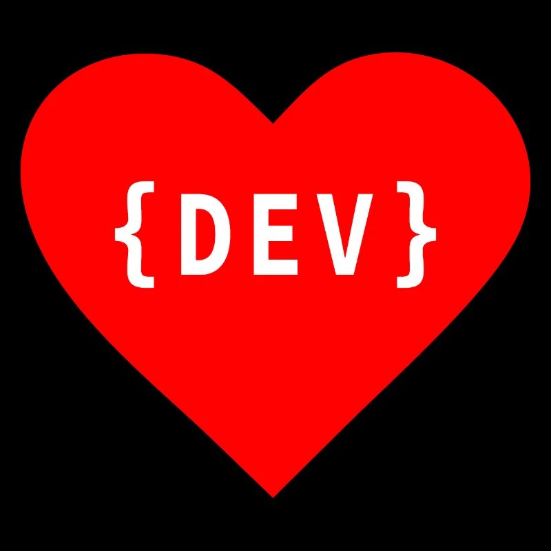 Software Developer, Liebe Code DEV Développeur Tag