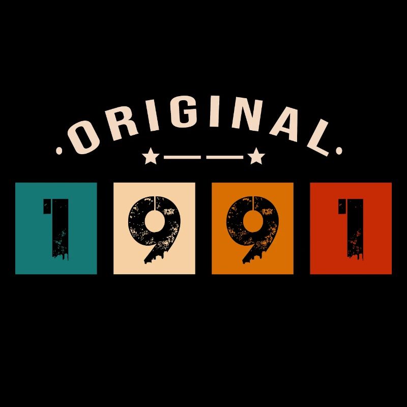 Original 1991 Vintage - Présent D’anniversaire 199