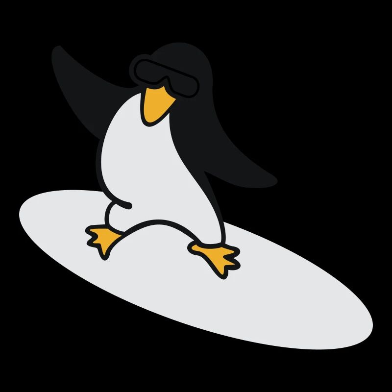 Pingouin surfeur / Surfer Penguin (3c)