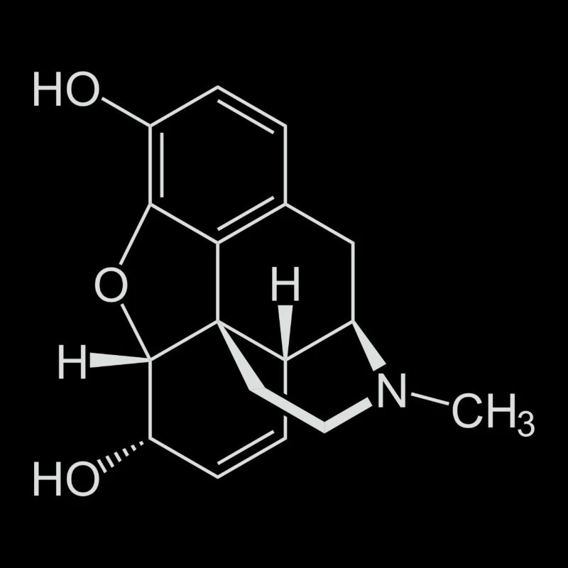 Morphine structural formula