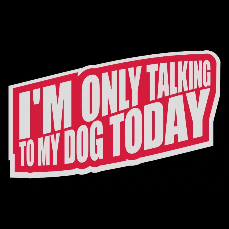only talking to dog