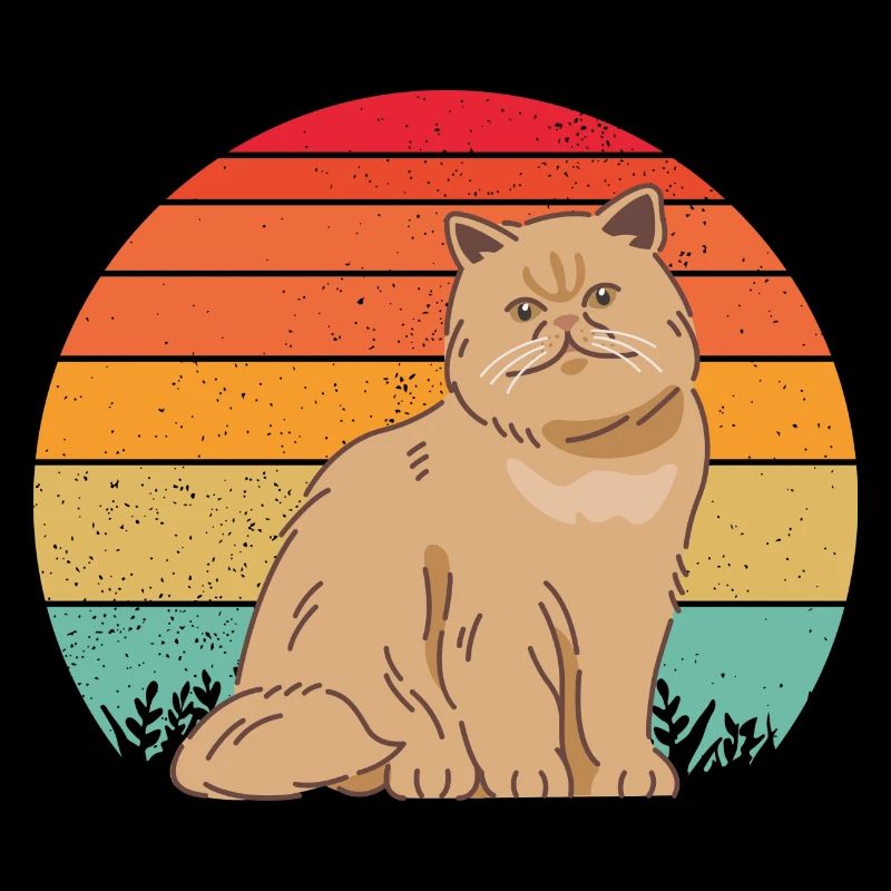 Chat persan rétro