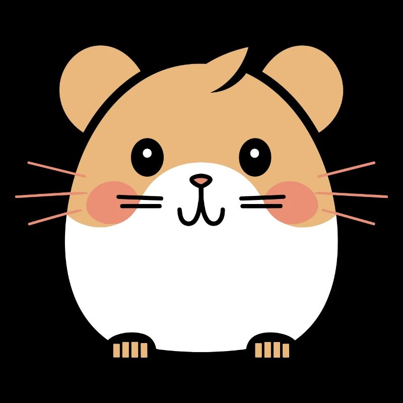 Mignon Humour petit hamster