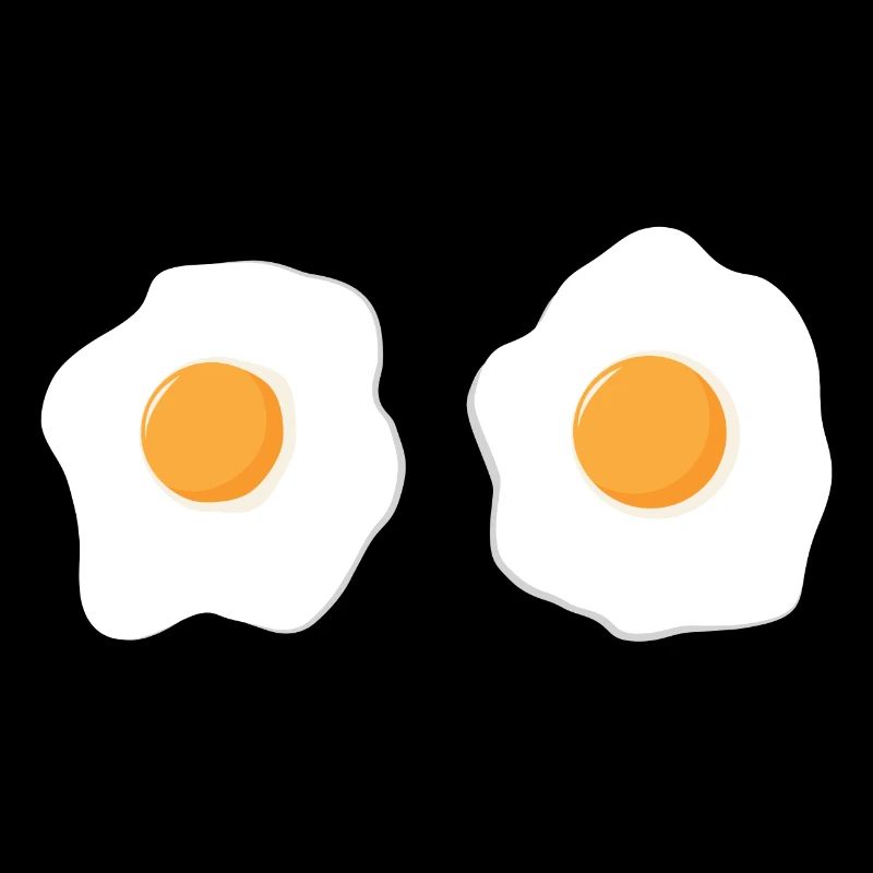 two fried eggs