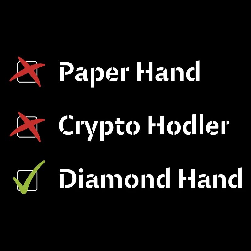 Check-list crypto main de diamant coché