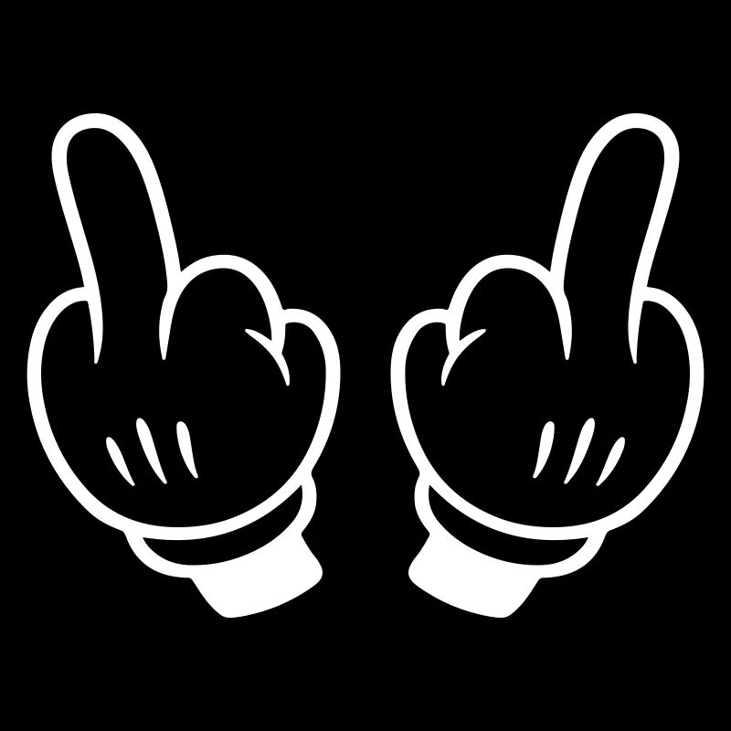 Mittelfinger Hand Comic