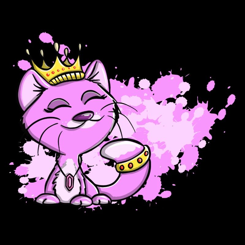 Gitty glamour chat diva princesse aquarelle