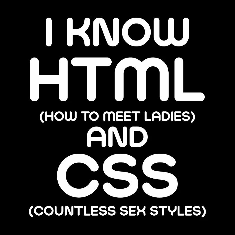 Je connais html et CSS