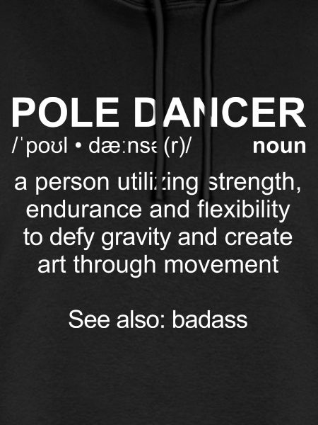 Pole Dancer Definition, white
