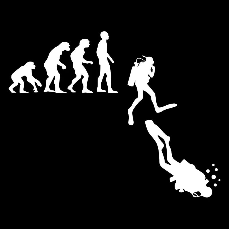 Tauchen Evolution Taucher Lustig Geschenk
