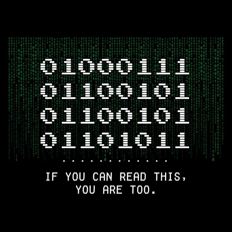 Geek Tee - Geek word in Binary Code for Funny Nerd