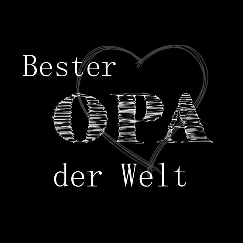 Bester Opa mit Herz Design