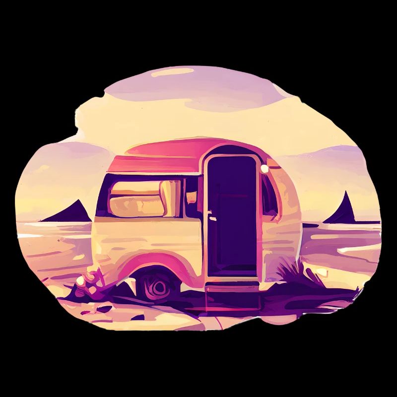 Wohnwagen Geschenk Camp Camping Zelten Wohnmobil