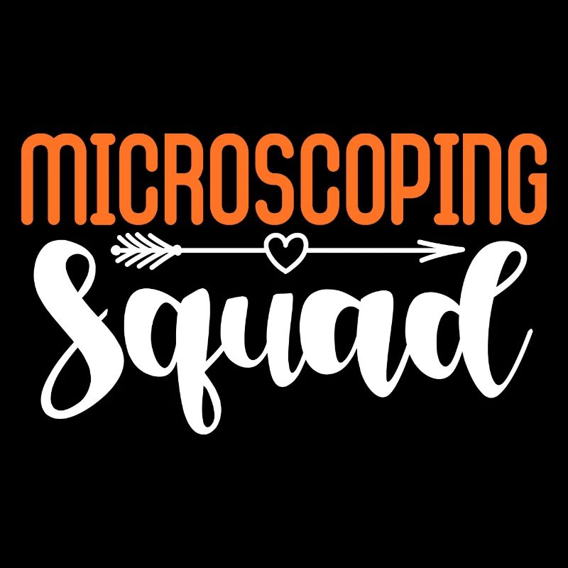 Escouade de microscopiation Conception pour un passionné de science