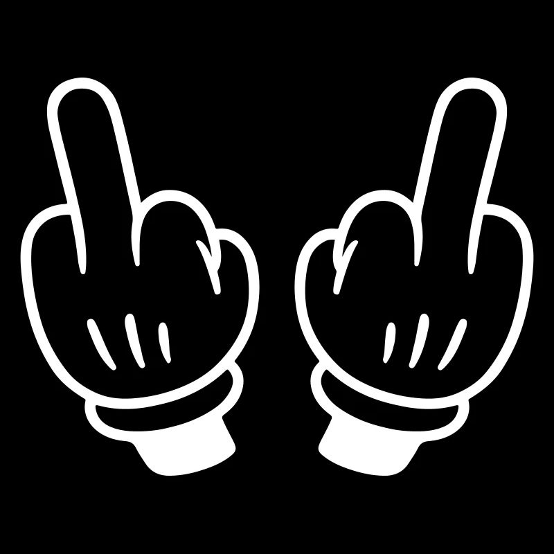 Mittelfinger Hand Comic