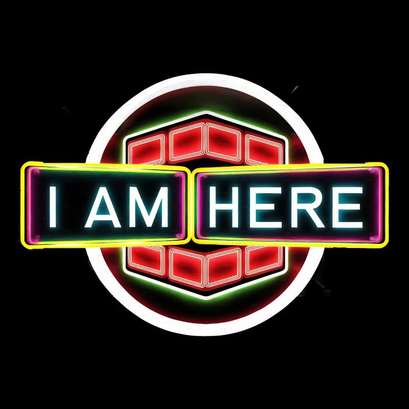 I Am Here - Cheeky, Funny, Narcissistic Tee Design