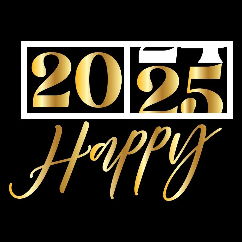 2025 Happy - Conception amusante du réveillon du Nouvel An
