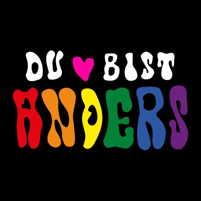 VOUS ÊTES DIFFÉRENT (Drapeau arc-en-ciel / LGBTQ)