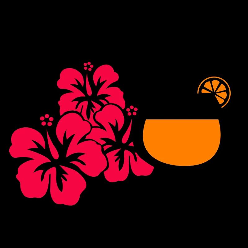 Boisson cocktail à l’hibiscus d’Hawaï