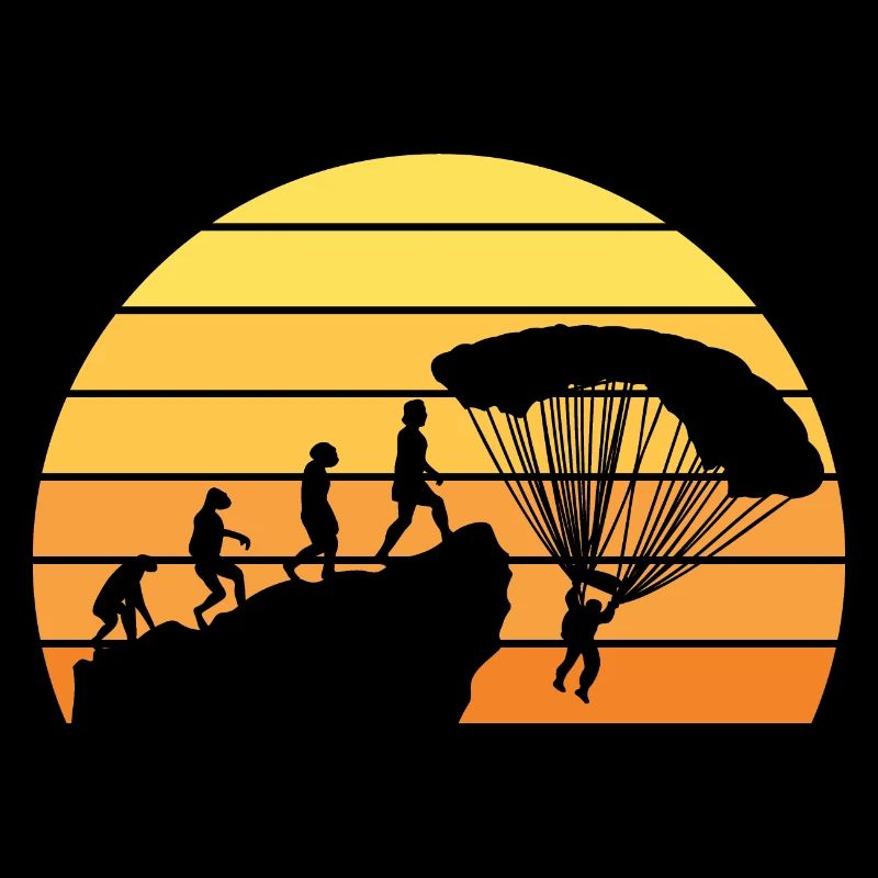Fallschrimspringen Evolution Urmensch Parachute