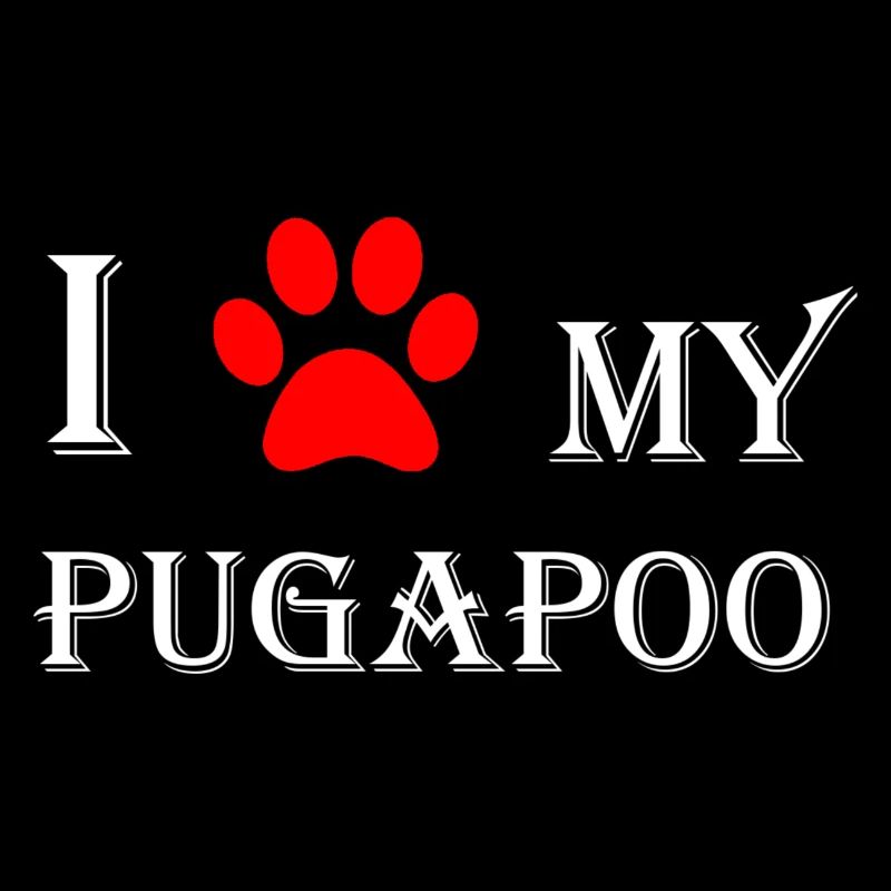 I love my Pugapoo I Pudel Mops Mix