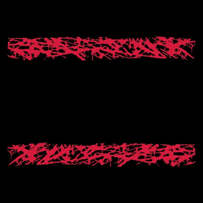 2 red stripe line bar underlined frame around