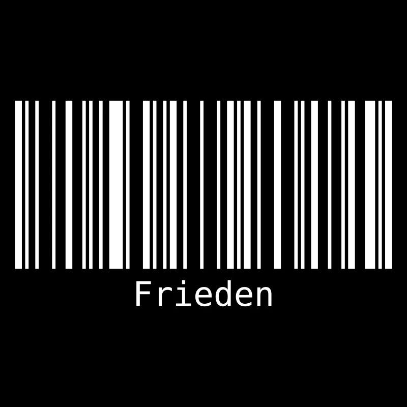 Frieden Barcode Friedenszeichen Strichcode Symbol