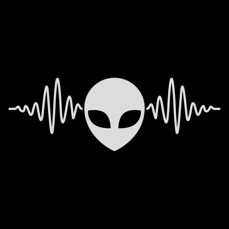Frequenz Puls Alien Kopf