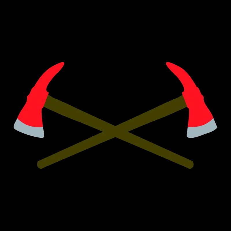 Hache de pompier croisée