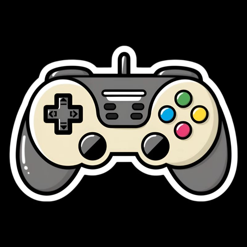 Controller Konsole Gamer Geschenk Comic Style Süß