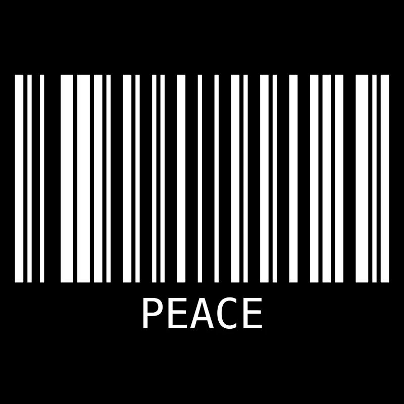 Peace Barcode Friedenszeichen Strichcode Symbol
