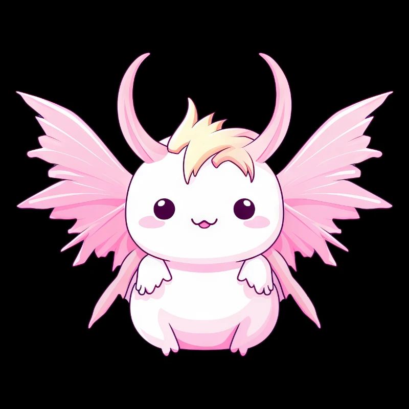 Axolotl Angels & Devils - Design avec cornes et