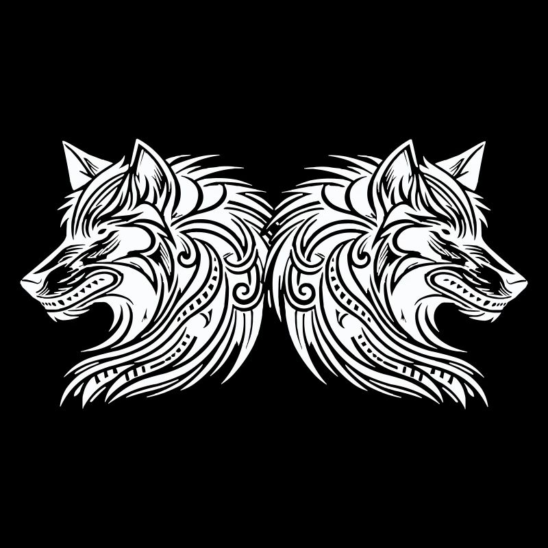 wolf tribal wölfe