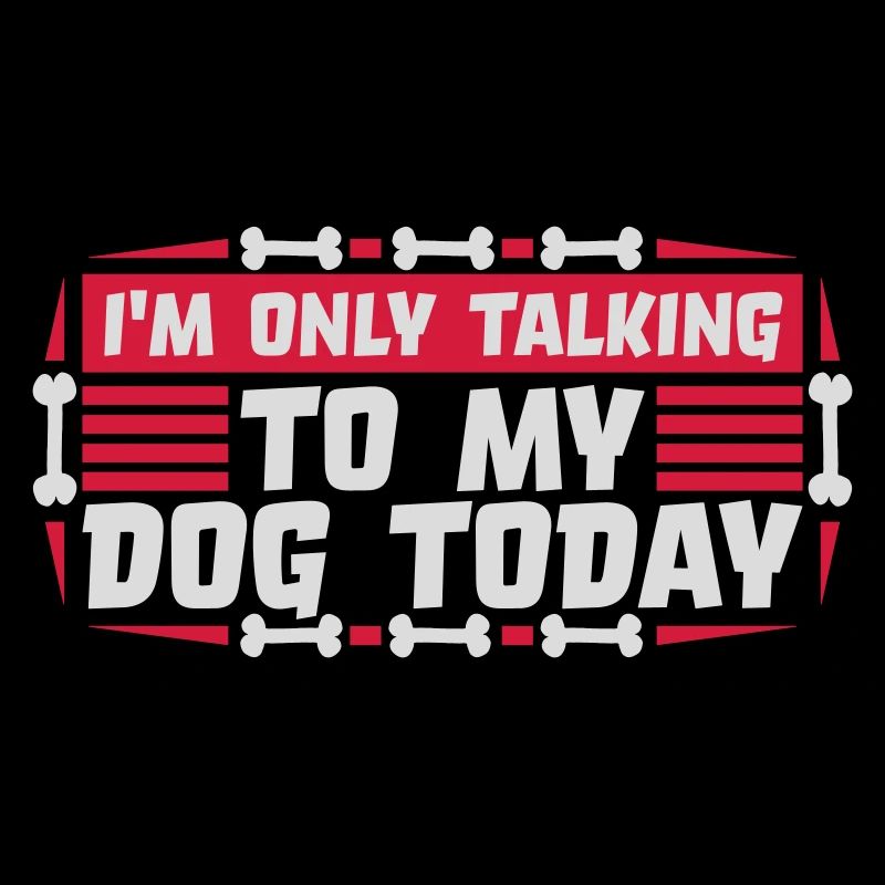 only talking to dog