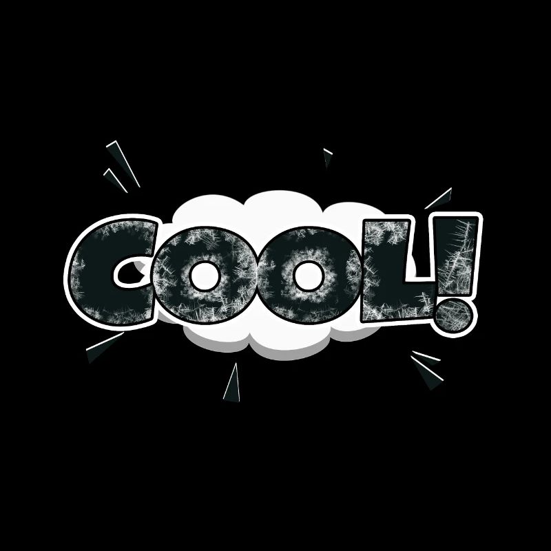 cooler Comic Style Bubble Graffiti Schriftzug