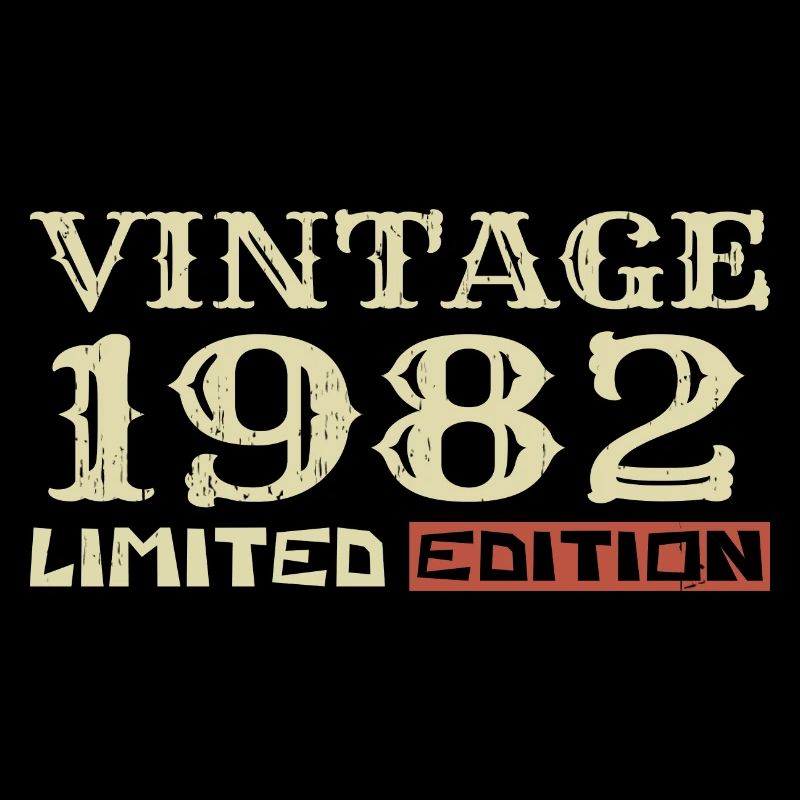 1982 Vintage :42e Anniversaire Cadeau Rétro Unique