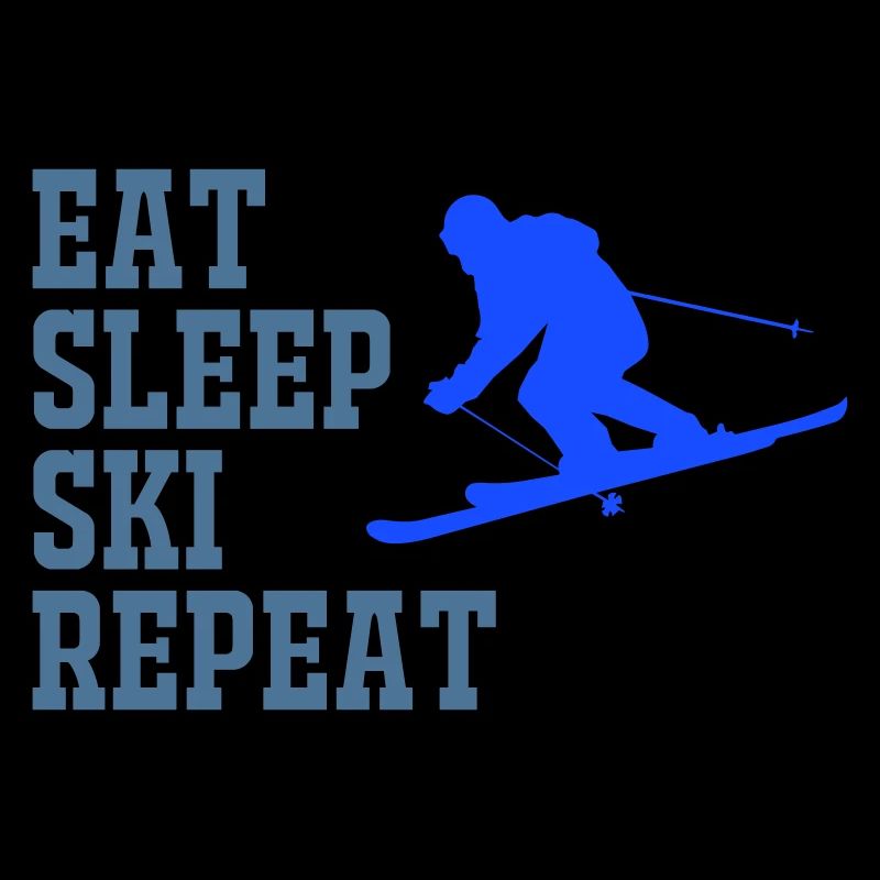 SKIER MANGER DORMIR RÉPÉTER