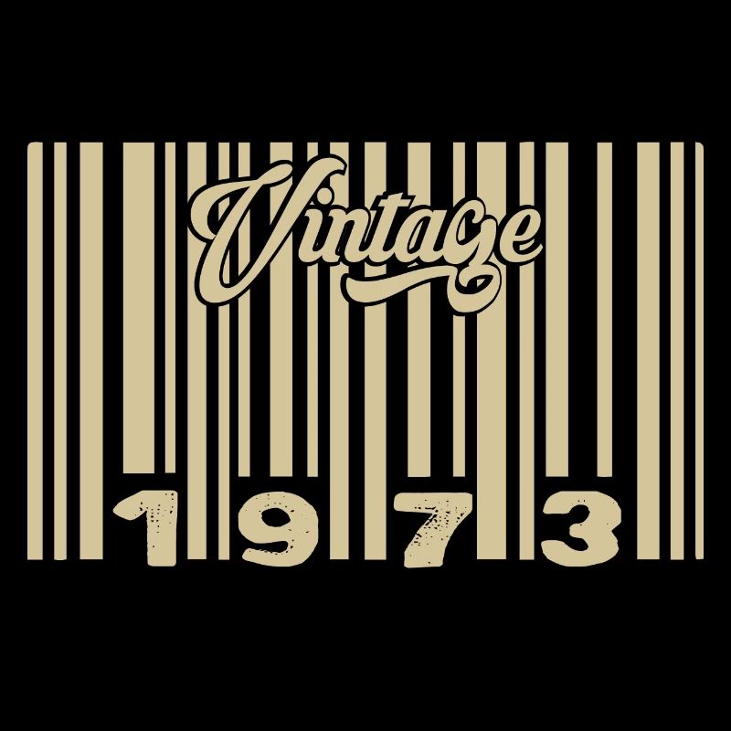 Vintage 1973 Barcode 1973: Year 2025.