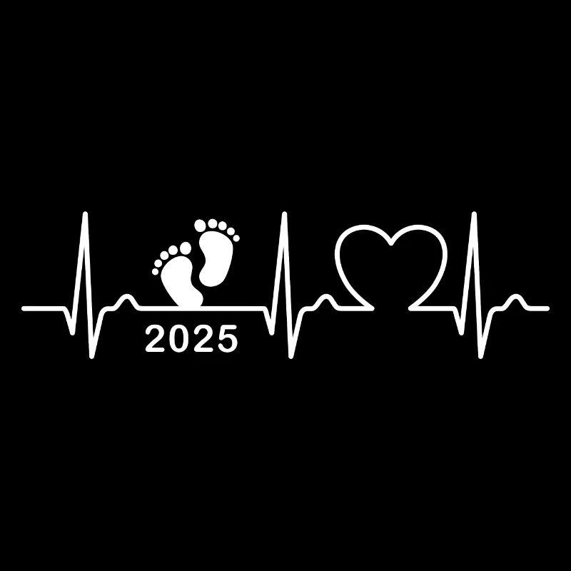 Courbe ECG - Courbe cardiaque - Bébé 2025 - Enceinte