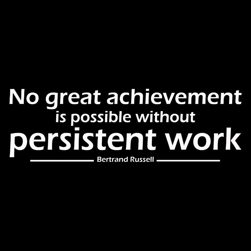Aucune grande réalisation n’est possible sans persévérance