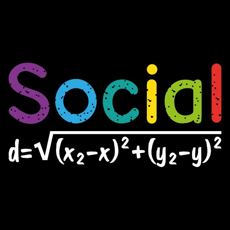 Social Mathe Schule Geschenk Nerd Lehrer