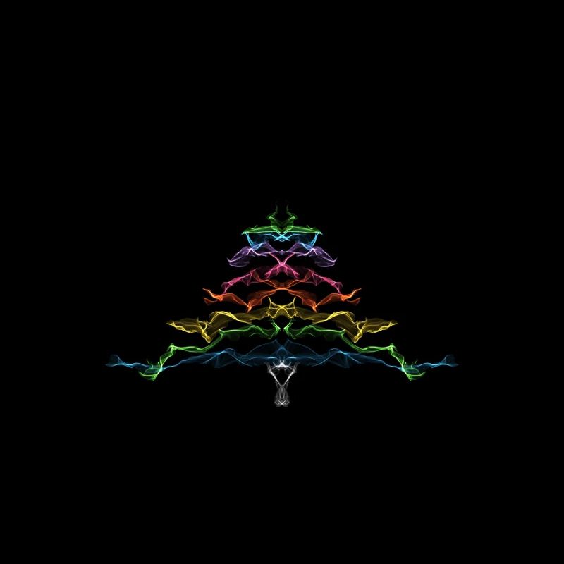 Weihnachtsbaum Regenbogen / Weihnachtsbaum Regenbogen