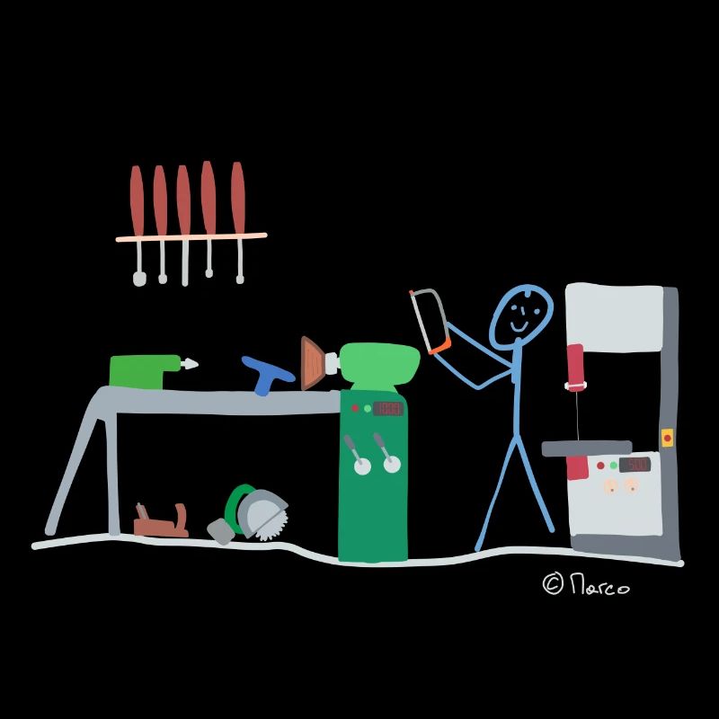 Drechsel stick figure, wood carpenter work