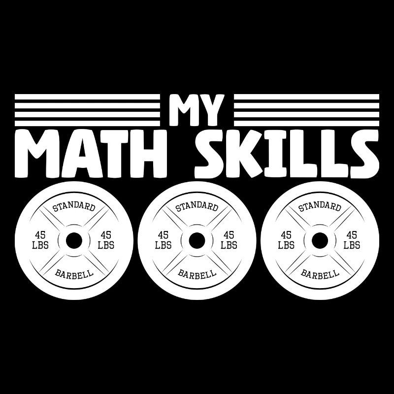 Plaques de poids d’haltérophile Bodybuilder Math