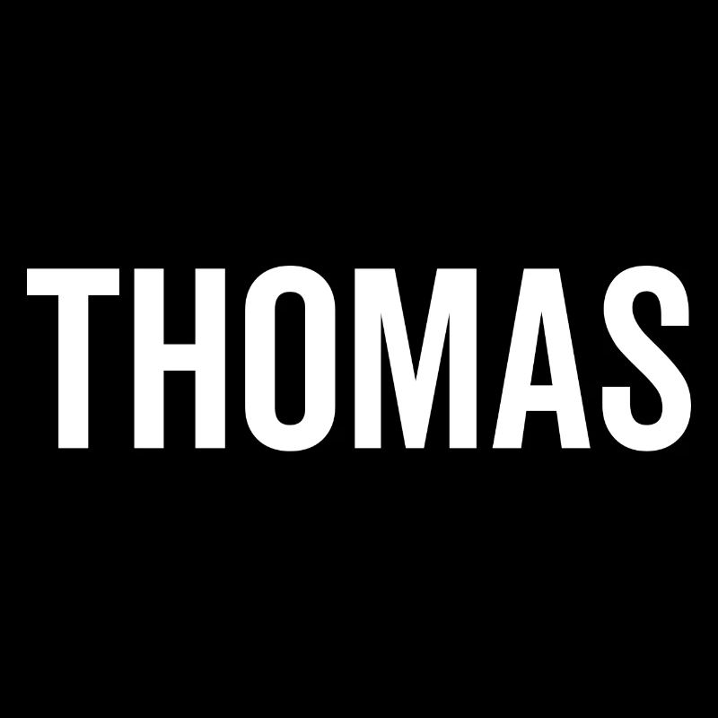 Thomas Custom Name Font Text Birthday