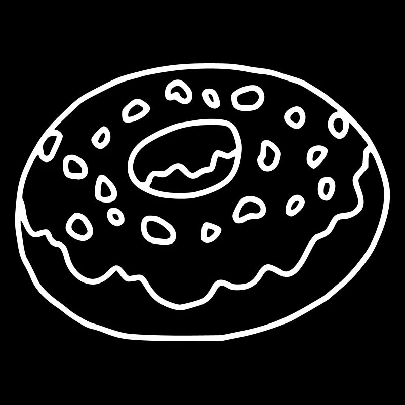Donut Emoji Donuts Sticker Sketch White