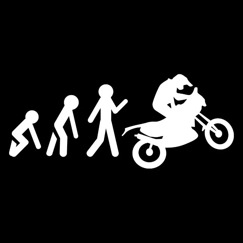 Evolution biker motorcycle gift idea humor